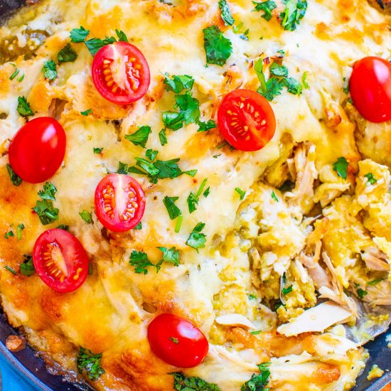 Salsa Verde Chicken Chilaquiles