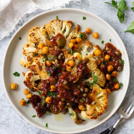 Cauliflower Steak Marbella