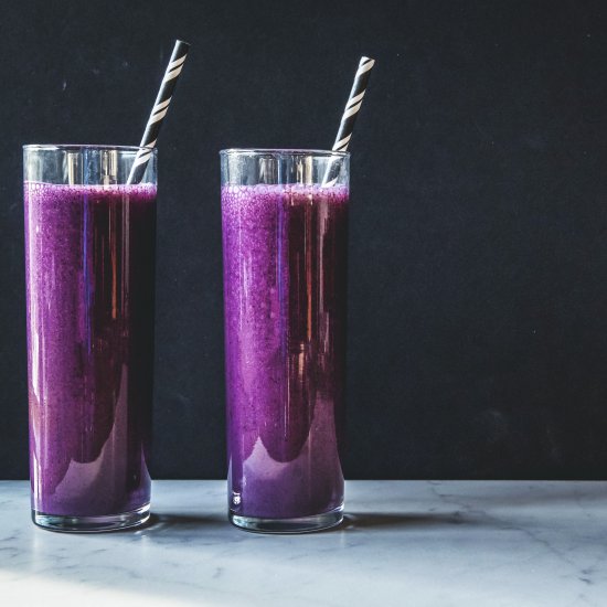 Blueberry Lemon + Lavender Smoothie