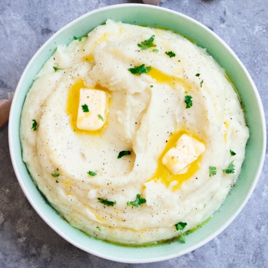 Instant pot garlic mashed potatoes