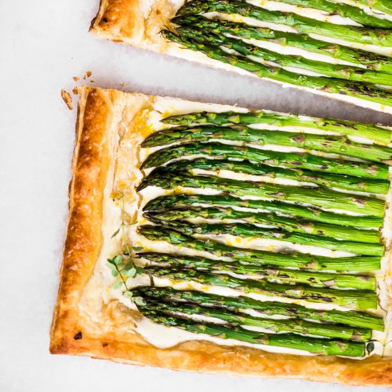 Asparagus Puff Pastry Tart