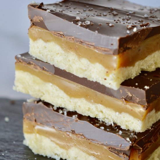 Salted Chocolate Caramel Squares