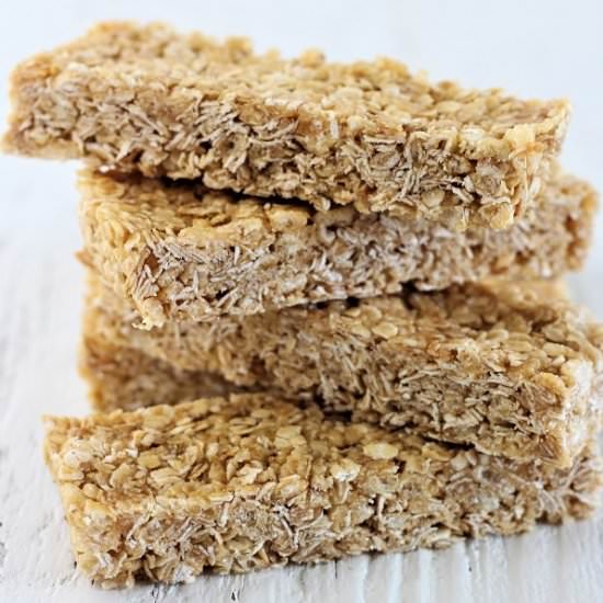 oat & honey no bake granola bars