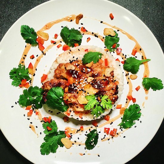 Miso-glazed cauliflower steaks