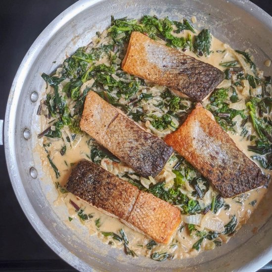 Creamy Garlic and Fennel Salmon