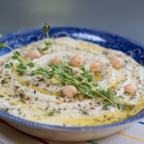 Hummus with Za’atar in Instant Pot