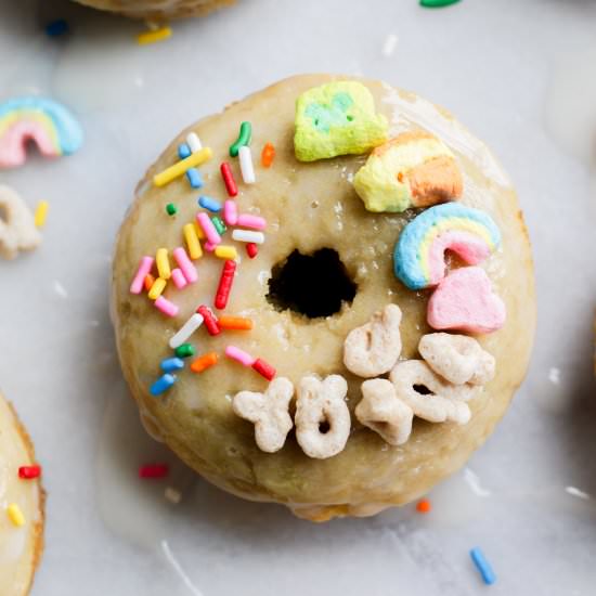 Lucky Charms Cereal Milk Donuts