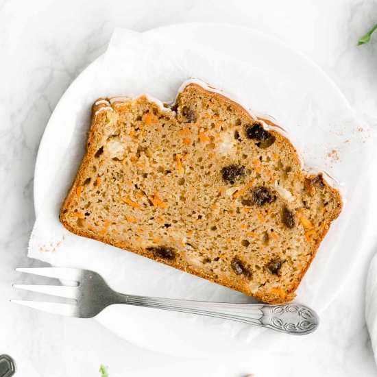 Pineapple Raisin Carrot Pound Cake