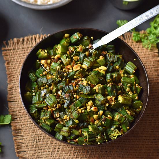 Peanut Okra Stir Fry