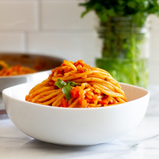 Plant-Based Spaghetti Bolognese