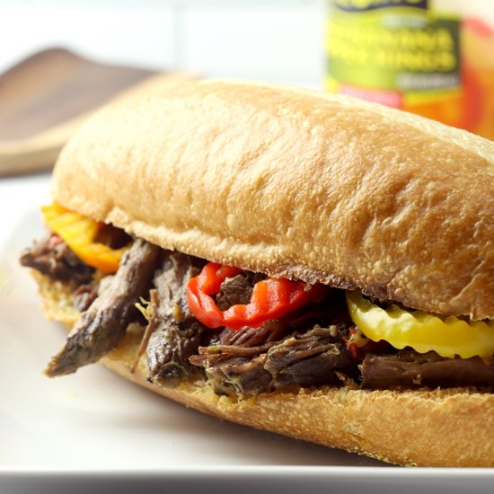 Crock Pot Italian Beef Sandwiches