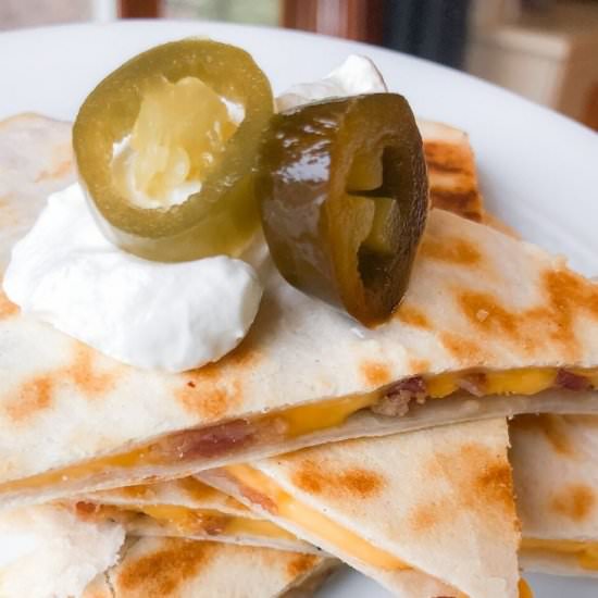 Green Chile & Bacon Quesadillas