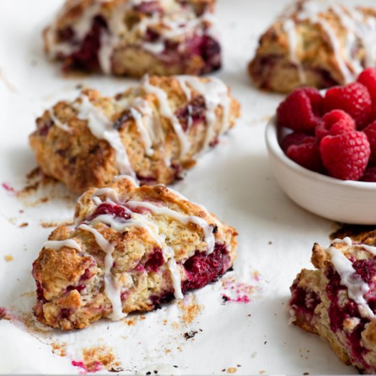 Vegan Raspberry Scones