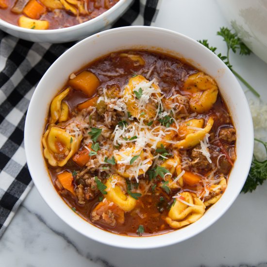 Sausage Tortellini Soup