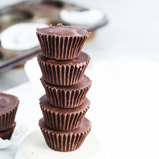 Vegan No Bake Cookie Dough Cups