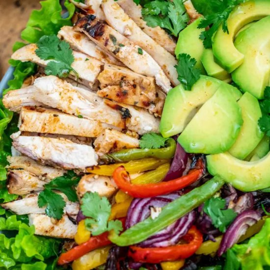 Grilled Chicken Fajita Salad