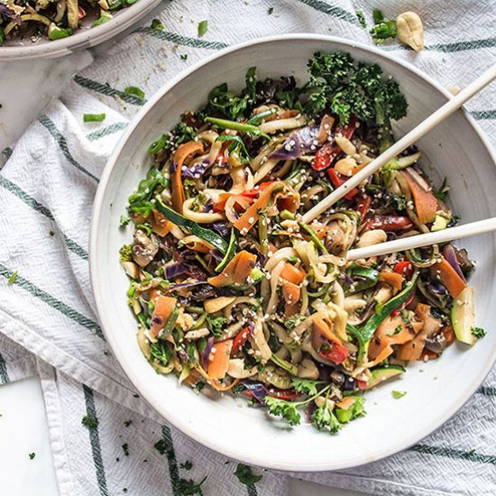 Vegetarian Zucchini Lo Mein