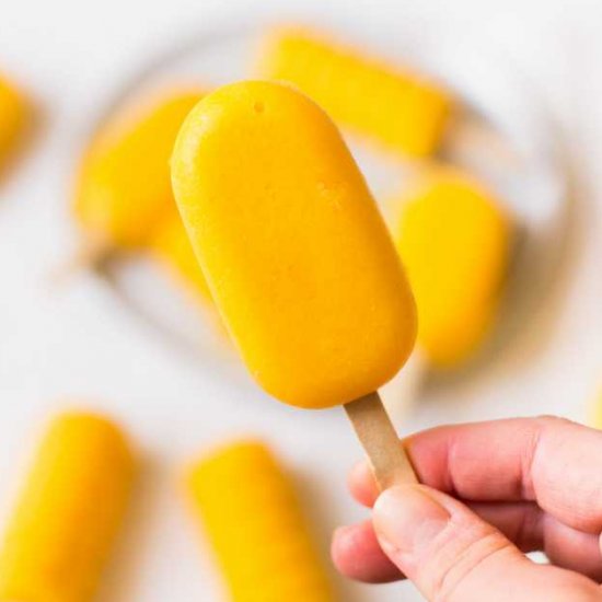 Easy Mango Popsicles 2 Ingredients