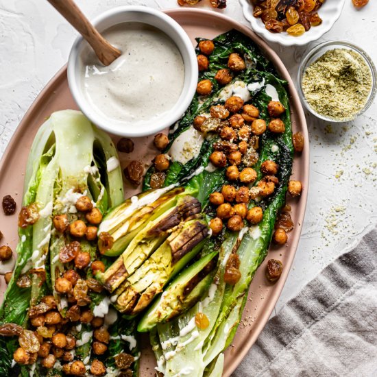 Creamy Grilled Romaine Salad