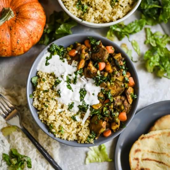 Easy Pumpkin Vegetable Curry (Vegan)