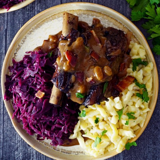 Sauerbraten Braised Short Ribs