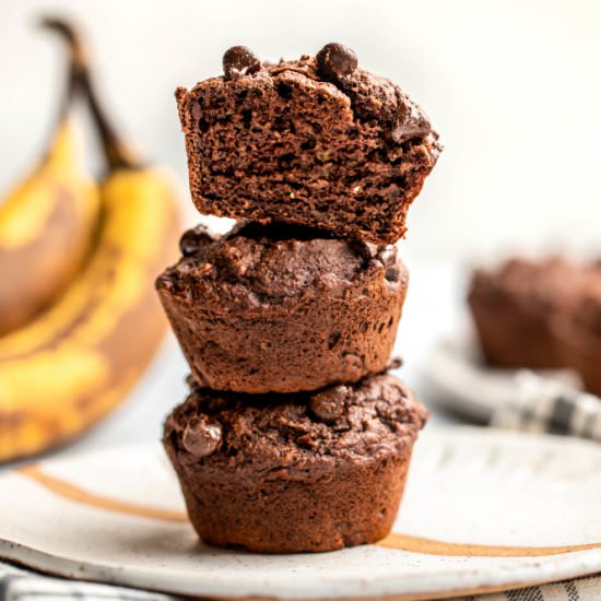 Chocolate Banana Muffins