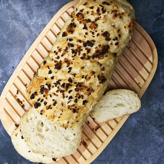 The Best No Knead Onion Bread