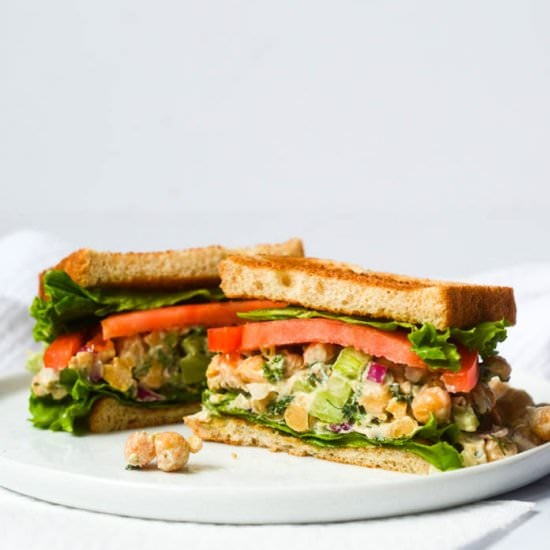 Easy Chickpea “Chicken” Salad