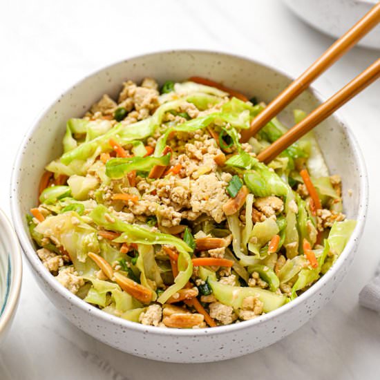 Vegan Egg Roll in a Bowl