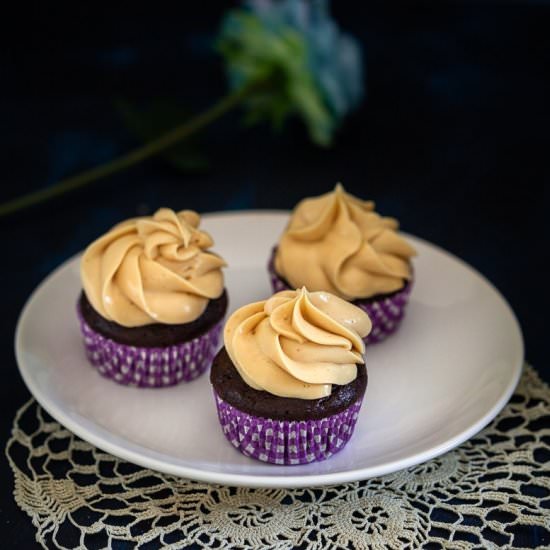 Chocolate Peanut Butter Cupcakes