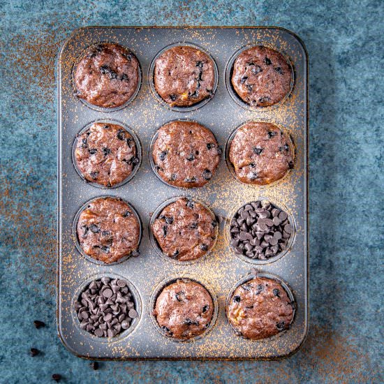 Best Chocolate Banana Muffins