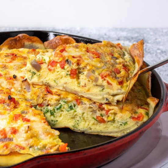 Russet-Crust Vegetable Frittata