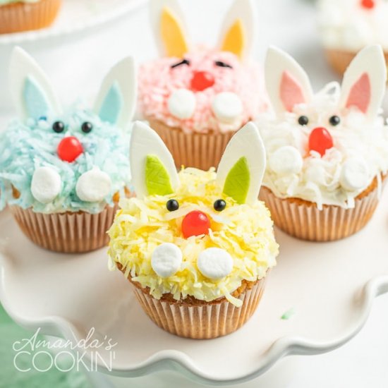 Easter Bunny Cupcakes