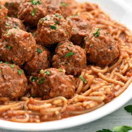 Instant Pot Spaghetti and Meatballs