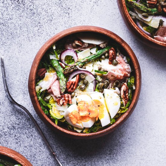 shaved Brussels sprouts salad