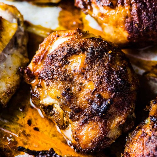 Juicy Baked Chicken Thighs