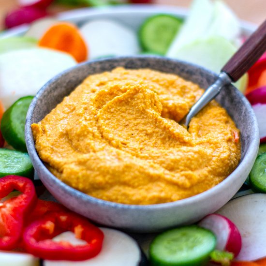 Pumpkin Tahini Cashew Hummus Dip