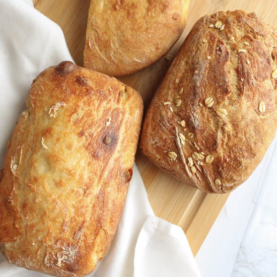 Easy four ingredient homemade bread