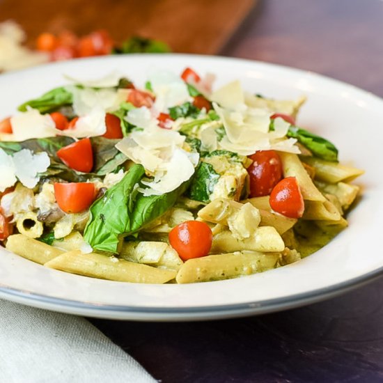 Chicken Pesto Penne Pasta