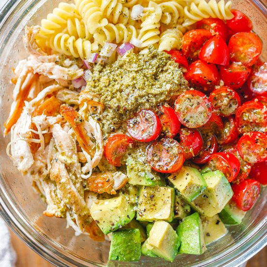 Healthy Chicken Pasta Salad