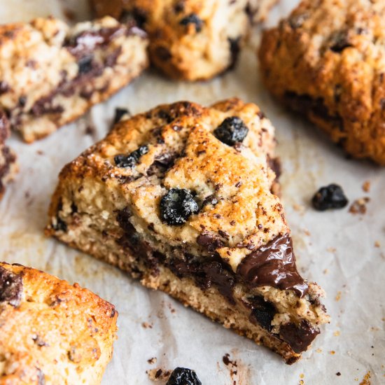 Blueberry Chocolate Scones