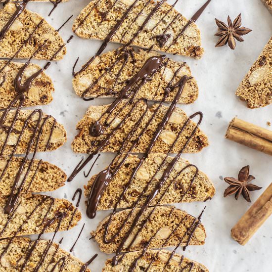 Chai, Fig and Almond Biscotti