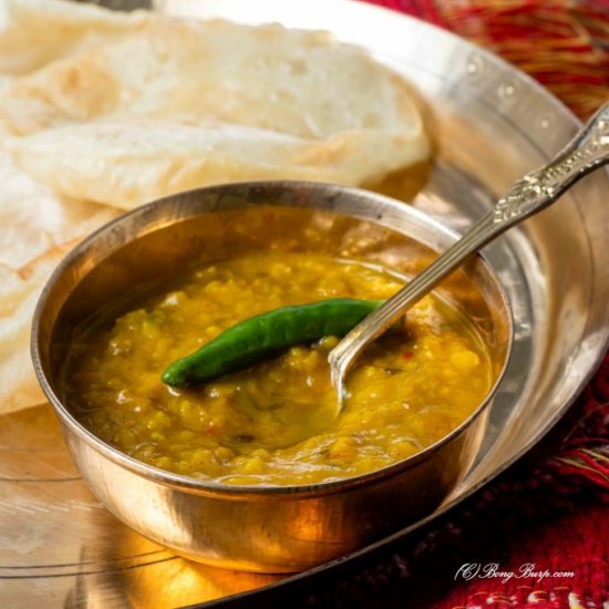 Cholar dal or Peas Lentil Bengali