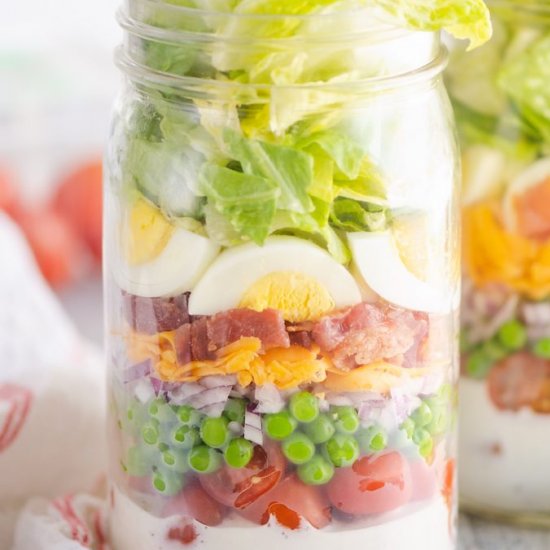 7 Layer Salad in a Jar