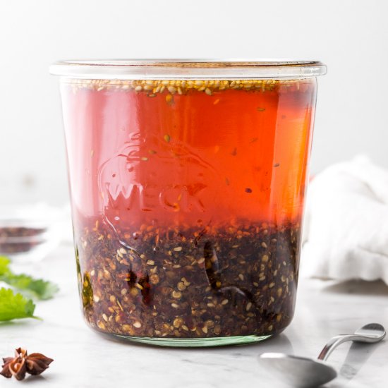 homemade sichuan chili oil