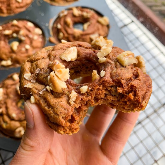 Banana Chai Protein Donuts