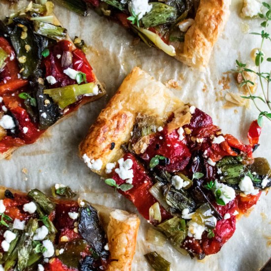 Grilled Pepper Tart