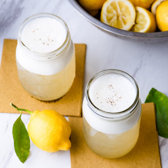 Homemade Salted Lemon Sodas