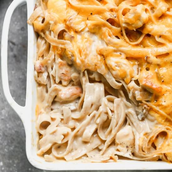 Healthier Chicken Tetrazzini