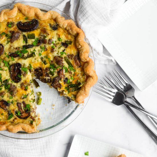 Sausage & Mushroom Quiche